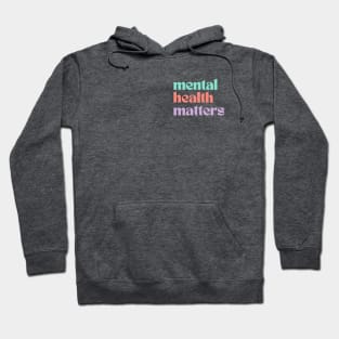 Mental Health Matters | Retro Quote Peach Candy Hoodie